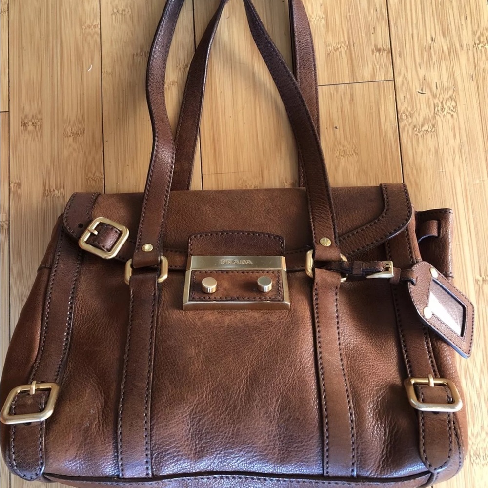 Prada lucidity buckle bag!